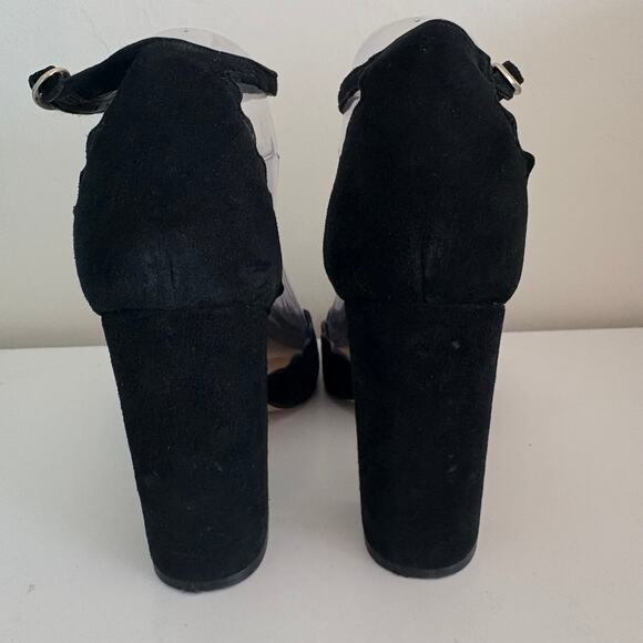 Marc Fisher Sahar d'Orsay Suede Scalloped Pumps Ankle Strap - Picture 6 of 10